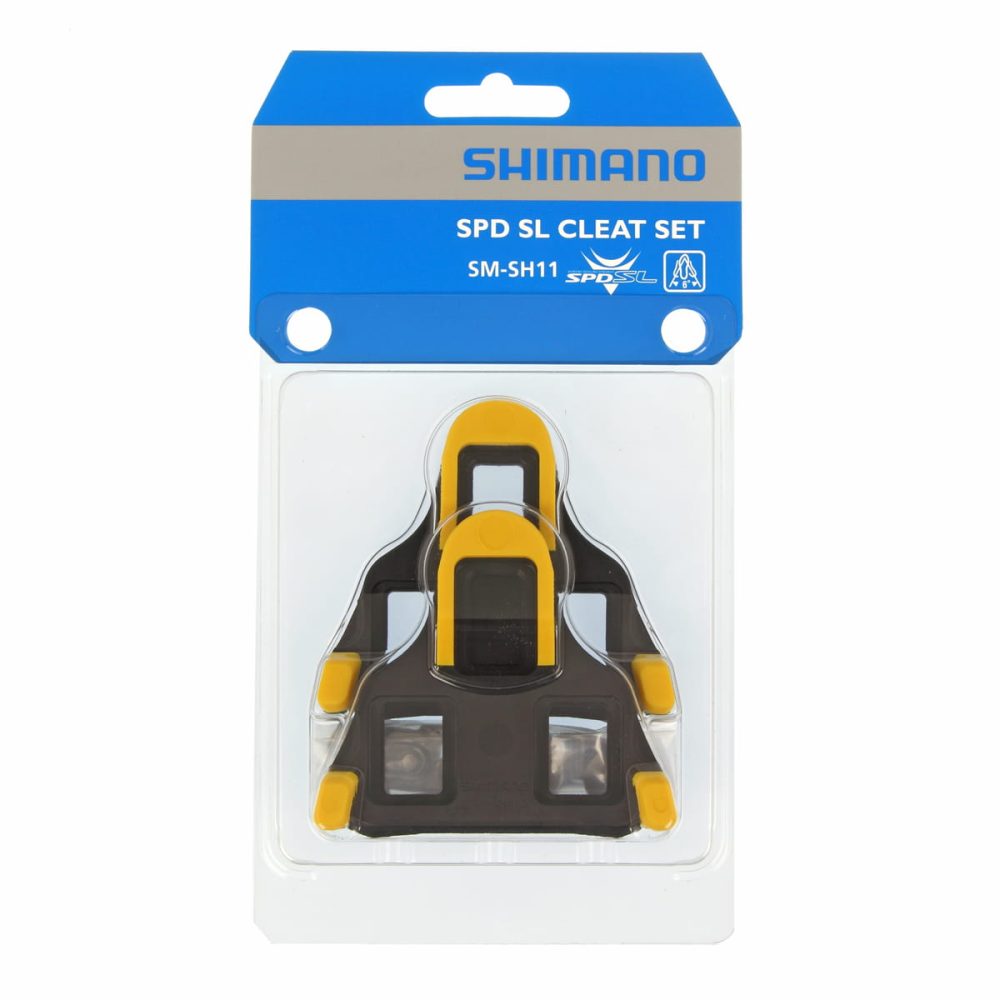 Bloki SHIMANO szosa SM-SH11 SPD-SL żółte samoregulujące